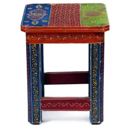 craft tree Multicolour Wood And Mdf Painted Stool image 5