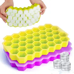 prodealnet Silicon Ice cube tray for Ice and chocolate maker_47 Multicolor Silicone Ice Cube Tray-picture-13