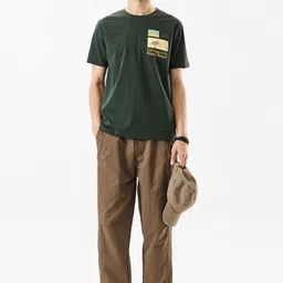 snitch Men Solid Brown Track Pants image 4