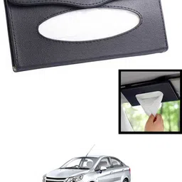 maties Universal Lightweight/Waterproof Leatherite Rectangle Black Tissue For Car-235 Vehicle Tissue Dispenser-picture-25