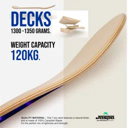 jaspo Kepler 7 Layer Canadian Maple Fully Assembled 31 inch x 8 inch Skateboard image 5