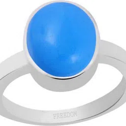 freedom Natural Certified Turquoise (Firoza) Gemstone 6.25 Ratti or 5.69 Carat for Male & Female Sterling Silver Ring-picture-23