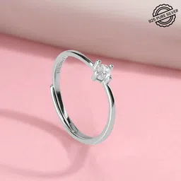 miss highness Pure 925 Sterling Silver Crystal Cute Fashion Ring for Women and Girls | Sterling Silver Rhodium Plated Ring-picture-25