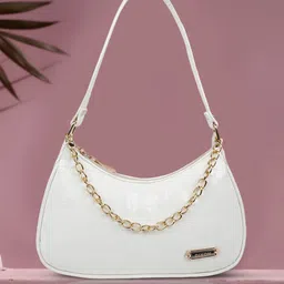 White, White Women Sling Bag - Medium Classic Elegant Fancy Chic Chac Stylish Chain Shoulder Slingbag For Women-image-40