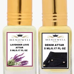 Menjewell Set of 2 Lavender Love Denim Attar 10ml-picture-22