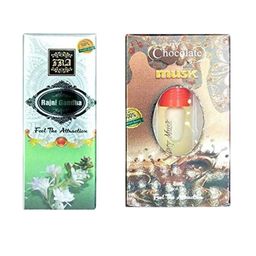 RAVIOUR LIFESTYLE Set Of 2 Rajni Gandha & Chocolate Musk Roll On Attar - 8 ml Each-picture-38