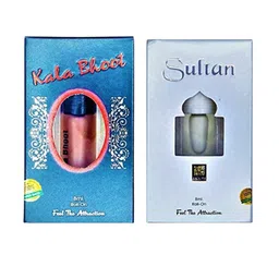 RAVIOUR LIFESTYLE Set Of 2 Sultan & Kala Bhoot Alcohol Free Roll On Attar - 8 ml Each-picture-37