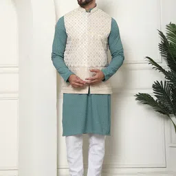 SOJANYA Regular Pure Cotton Straight Kurta with Churidar image 1
