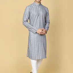 TABARD Ethnic Motifs Regular Pure Cotton Kurta with Churidar-image-60