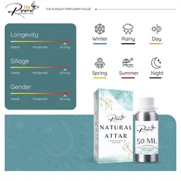 THE RUPAWAT Perfumery House Ramiz Natural & Alcohol-Free Attar - 50 ml image 2