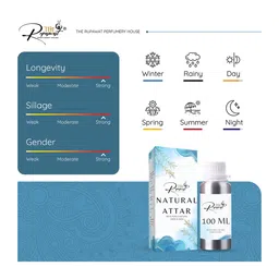 THE RUPAWAT Perfumery House Peaceful Natural & Alcohol-Free Attar - 100 ml image 3