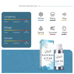THE RUPAWAT Perfumery House Green 100% Pure & Natural Alcohol-Free Attar - 100 ml image 3