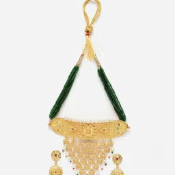 Kennice Gold-Plated Artificial Beads & Stones Jewellery Set image 2