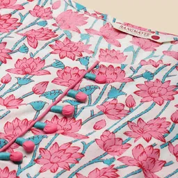 RANGMAYEE Floral Printed Empire Cotton Anarkali Kurta image 2