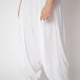 9rasa Plus Size Mid-Rise Solid Cowl Salwar image 4