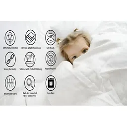 Bajo's White Set of 2 Ethnic Motifs Summer 300 GSM Single Bed Dohar image 5