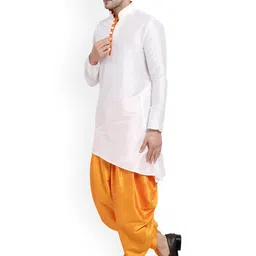 Sydney Heights Mandarin Collar Long Sleeves Asymmetric Hem Kurta with Salwar image 3