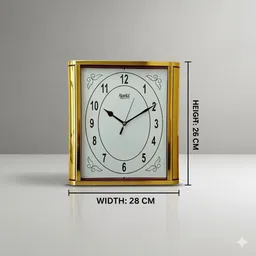 ajanta Analog 26 cm X 28 cm Wall Clock image 4