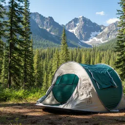 house of common Amazing Outdoor Pop Up Boat Tent 1-2 Person Dome Tent - For Camping, Outdoor, Adventure, and this made in 190T Polyester, Installation in 5 second image 3