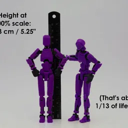 bhootia Dummy 13 Action Figure Robot |Build Yourself Toy|3D Printed (5.25inches) image 2