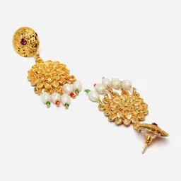 Kennice Gold-Plated Artificial Beads & Stones Jewellery Set image 5