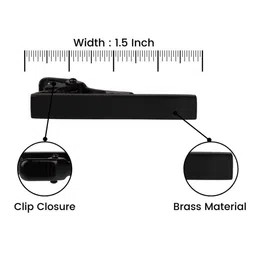 The Tie Hub Men Solid Elegant Tie Bar image 3