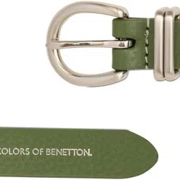 united colors of benetton Women Casual Red Genuine Leather Belt image 3