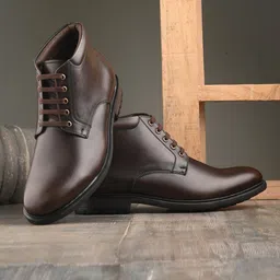 San Frissco Men Textured Mid-Top Regular Boots-picture-28