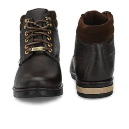 Vellinto Men Rocky Perforated Lightweight Skid-Proof Mid-Top Regular Boots image 4