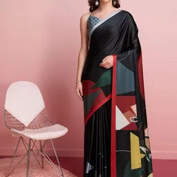 RACHNA Satin Ready to Wear Saree image 4