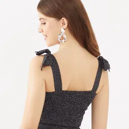Zink London Black Print Top image 5