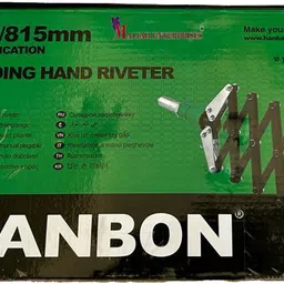 malfah enterprises HANBON 66305 FOLDING HAND RIVETER 32" Heavy Duty Fast Hitting Rivet Gun image 5