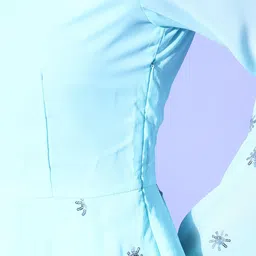 PANIT Women Woven Design Poly Georgette Bling it On Kurta Set image 3