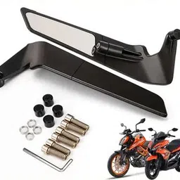 b.k accessories Manual Rear View Mirror For Universal For Bike Universal For Bike-picture-23