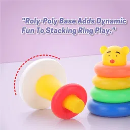aditi toys ABS Plastic Stacking Ring Multicolor Ring Sorting & Stacker for Kids 12+ Months image 5