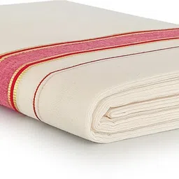 Vairavaa Tex VT 4197 Cream Dhoti For Men Solid Men Dhoti image 5