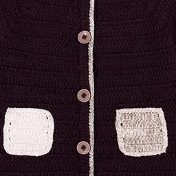 WINDROP SOLUTIONS Kids Self Design Cable Knit Cardigan Sweater image 3
