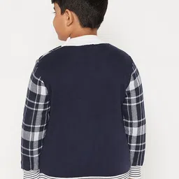 JWAAQ Boys Checked Cardigan image 4