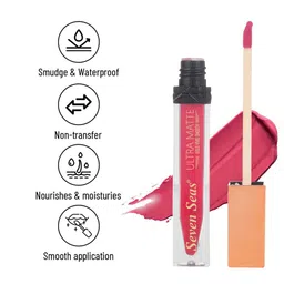 Seven Seas Ultra Matte Bold Vivid Smooth Liquid Lipstick 9 g - Cardinal image 3