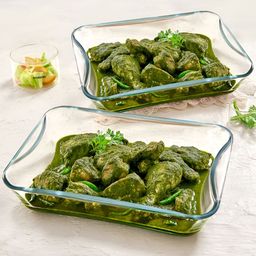 BOROSIL Transparent 2 Pieces Borosilicate Glass Rectangle Baking Dish 2.5 L Each-picture-29