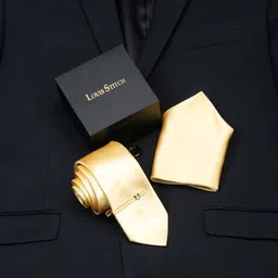 LOUIS STITCH Men Italian Silk Necktie Set With Pocket Square-picture-17