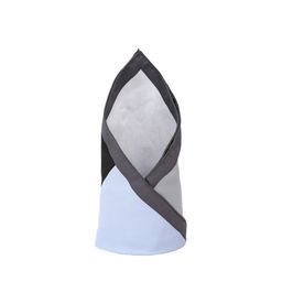 Louis Philippe Men Black & Blue Solid Pocket Square-picture-46