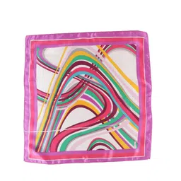 Alvaro Castagnino Men Magenta Pink & Green Printed Pocket Square image 2