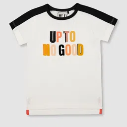 mothercare Boys White Printed Round Neck Pure Cotton T-shirt-picture-26
