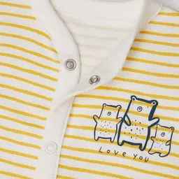 mothercare Infant Boys Pack of 3 Multicoloured Printed Pure Cotton Sleepsuits image 3