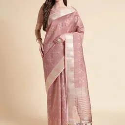 Mitera Striped Woven Design Zari Organza Saree-picture-14