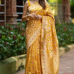 BerMondsey Woven Design Zari Banarasi Saree-picture-20