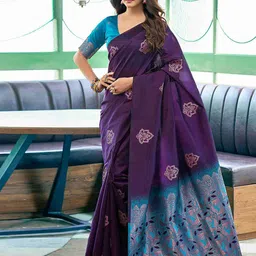 BerMondsey Woven Design Zari Banarasi Saree-picture-42