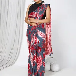 JAIPURI BLOCK PRINT Bandhani Printed Pure Cotton Saree-picture-43