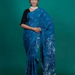 BUTA BUTI Floral Printed Pure Cotton Saree-picture-19